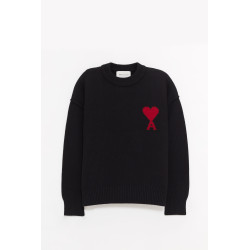 AMI NOIR ROUGE CREWNECK SWEATER